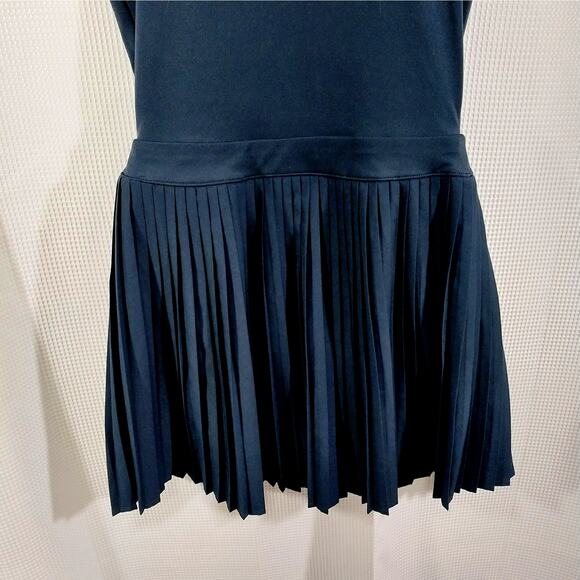 ALL IN MOTION! NAVY BLUE PLEATED SKIRT LYCRA STRETCH TENNIS, SPORTS DRESS! SZ S - Picture 8 of 12